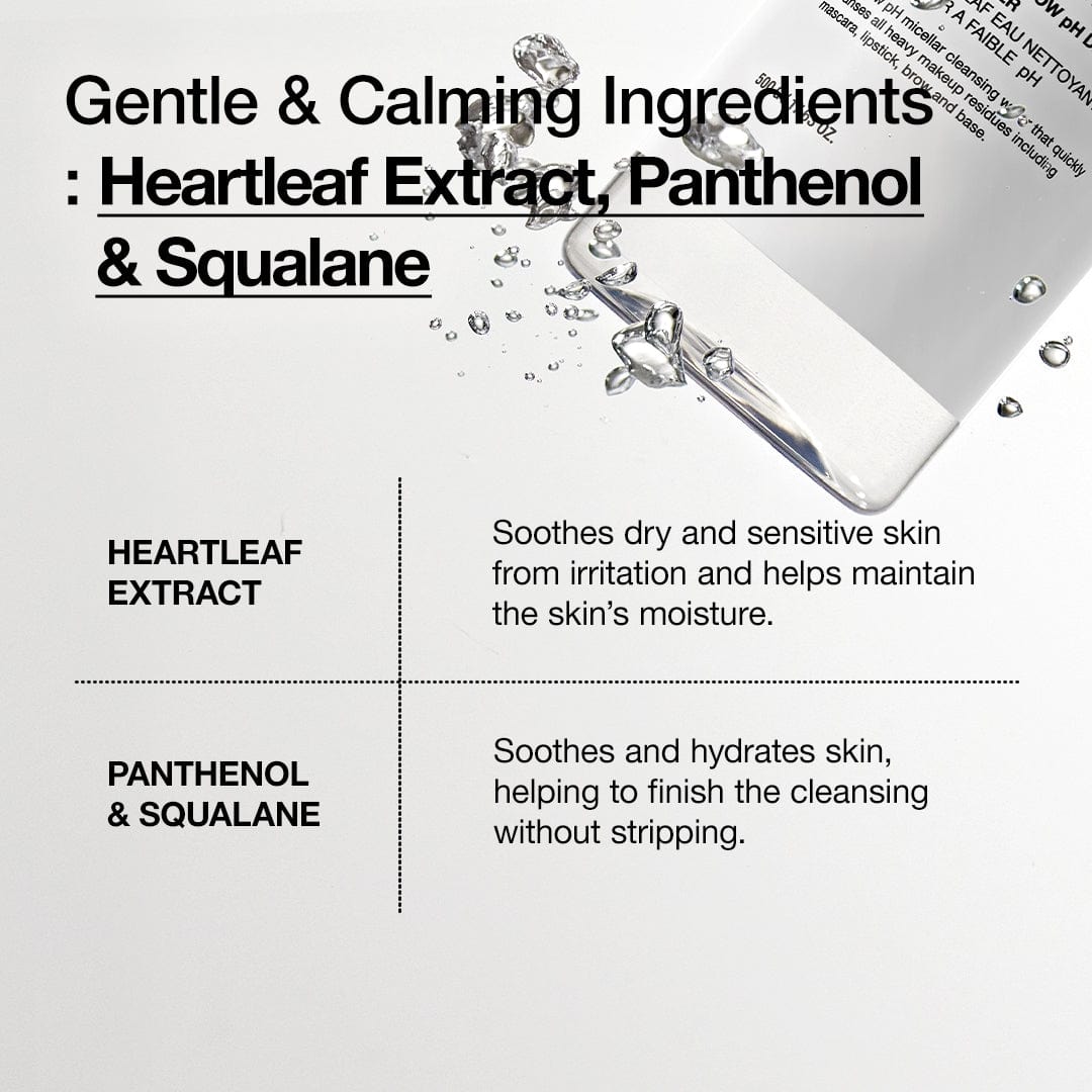 Heartleaf Low pH Deep Cleansing Water